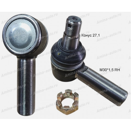Наконечник поперечной рулевой тяги (higer) rh конус 27,1 m30x1,5 