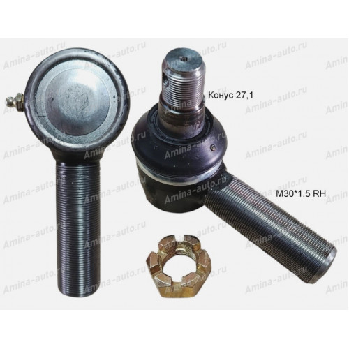 Наконечник ПРОДОЛЬНОЙ рулевой тяги (higer) rh 27,1*m30x1,5