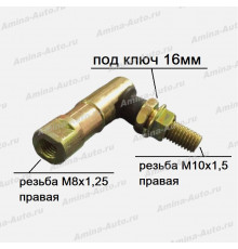 Наконечник троса КПП правый (M*10x1,5 палец / M*8x1,25 тяга) L=60 