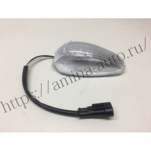 Фонарь габаритов передний верхний (yutong) белый 50*115 led