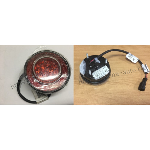Фонарь задний противотуманный в бампер (yutong) красный led d=100 h=36