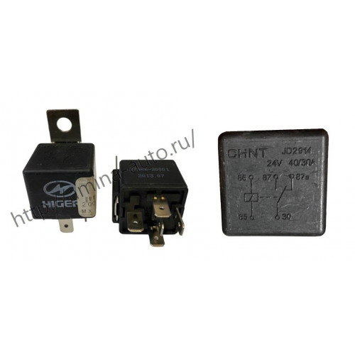 Реле 5 конт. 24v 40/30a  (higer) 