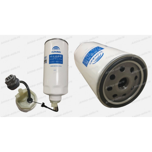 Фильтр топливный yc4g180n-50, yc4g200-50 сепаратор (с датчиком) m25 h=250 d=110 