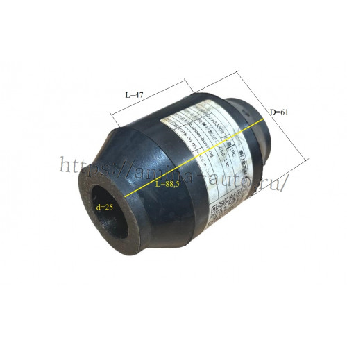 Сайлентблок полурессоры с отверстием 25*61 l=88