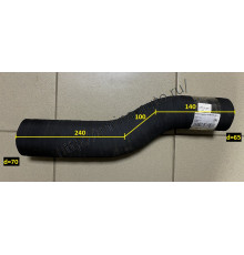 Патрубок (F17E,EF750) помпы S-образный  d=65/d=70 L460