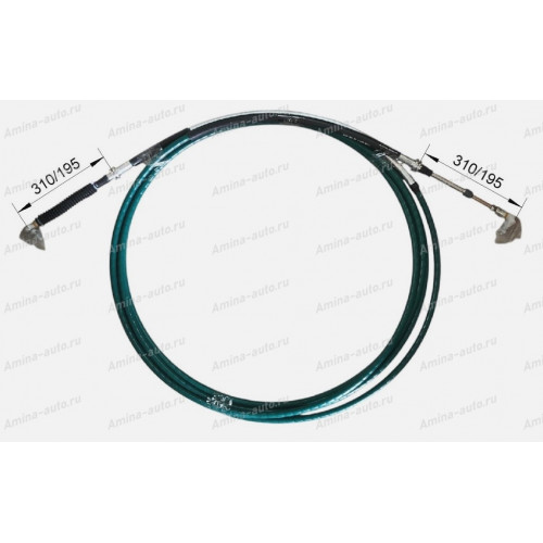 Трос КПП (yutong) l=10050 select (черный) (два на автобусе) 