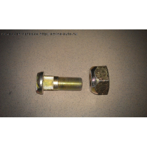 Шпилька передняя (higer) lh в сборе l=62 / гайка ключ 38