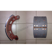 Колодка тормозная задняя (Higer) с роликом (D=57mm) и накладками