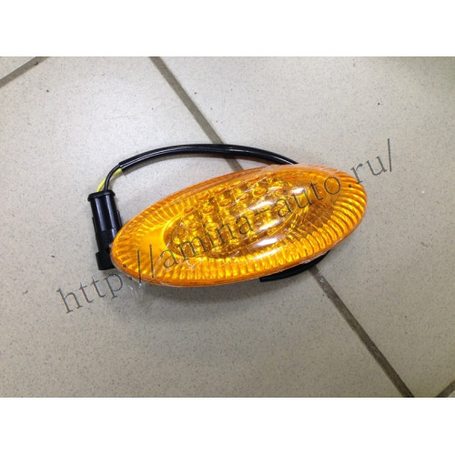 Фонарь повторителя поворотов (king long, yutong) 145*65 led крепление липучка (sas)