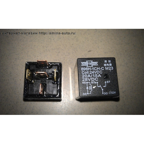 Реле 896h-1ch-c m23  24vdc 20/15a 28vdc  5-контактов