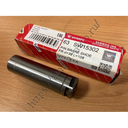 Палец тормозной колодки 30*108 (daewoo) передней 