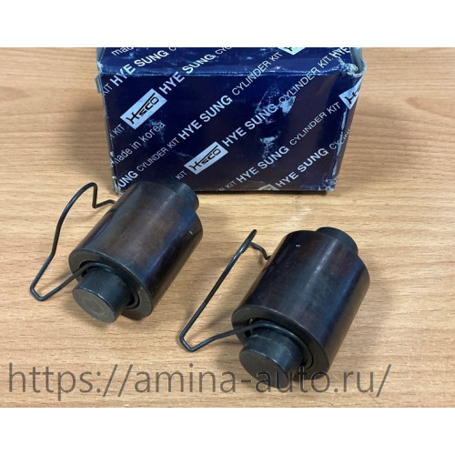 Ролик тормозных колодок 37*39 (d6cd) комплект с пальцами и пружинами (2шт) 