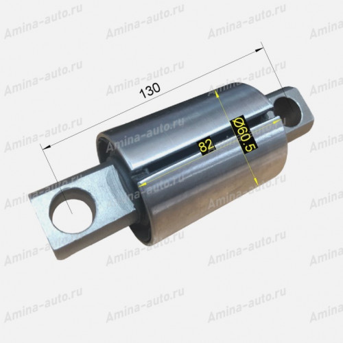 Сайлентблок полурессоры с пальцем d60,5*82 lм/у отв.130 металл
