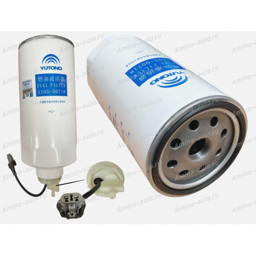 Фильтр топливный yc4g180n-50, yc4g200-50 сепаратор (с датчиком) m25 h=250 d=110