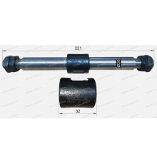 Стойка стабилизатора заднего (ZhongTong) L=221 D=20 резьба M16x1,5 с гайками