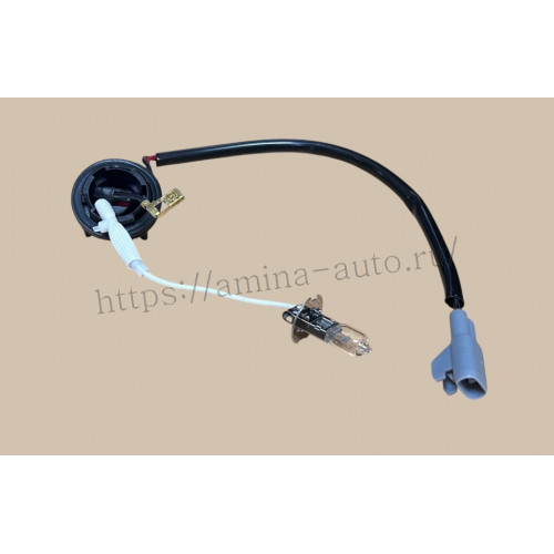 Проводка с лампой h3 24v фары противотуманной (higer)
